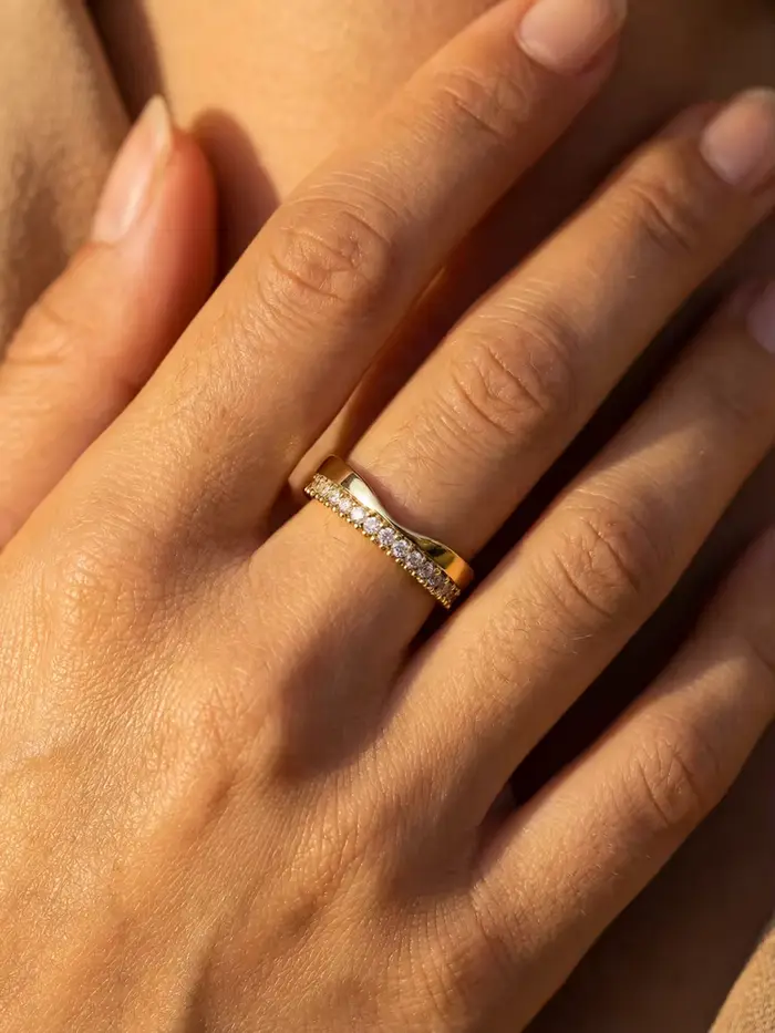 Minimalistický strieborný prsteň Sterling 925 pre ženy