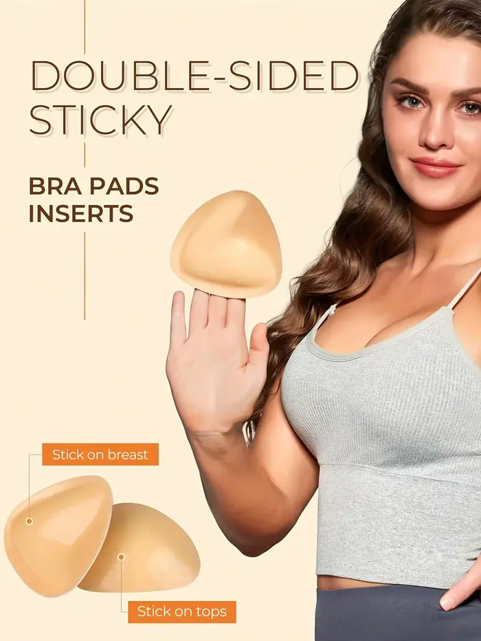 2/1 párov obojstranných vložiek podprsenky, vložiek podprsenky so snehovým efektom, push-up podprsenky, samolepiacich podložiek pre ultra instantný liftingový efekt