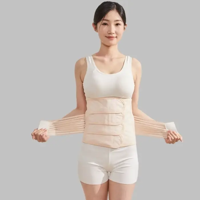 Sans couture post-partum corps Shaper ventre contractant ventre contrôle femmes ceinture élastique couleur unie minceur Shapewear dame