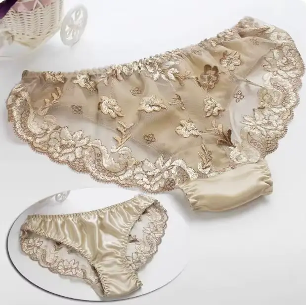 Pure injLingerie-Slip en dentelle pour femme, vêtements de scène physiologique, pas de document naturel, culotte à la mode, 003