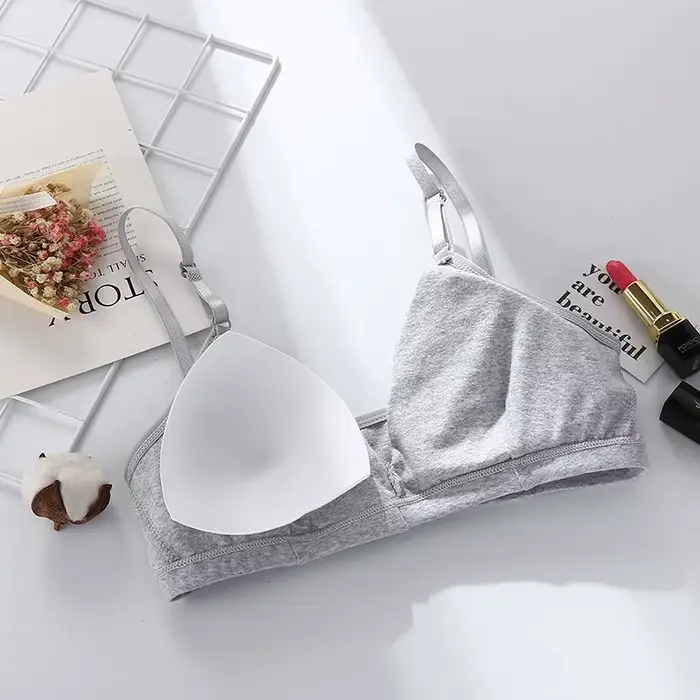 Bezšvová push-up podprsenka z bavlny pre ženy