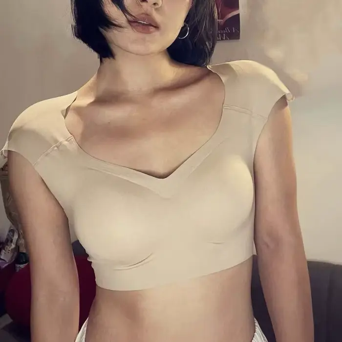 Rovná šikmá ramenná podprsenka, v-neck, bezšvíková, neviditeľná, ramenná podložka, vesta, viazanie na hrudník, Bustier, bezdrôtové, dievčenské modelovacie oblečenie