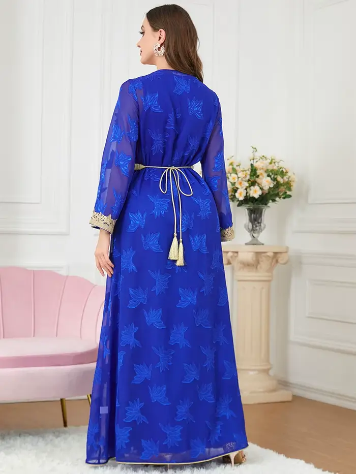 Abaya Dubai-Robe musulmane de luxe pour femmes, Kaftan, Islam Kimono, Caftan Marocain Maxi, Robes de