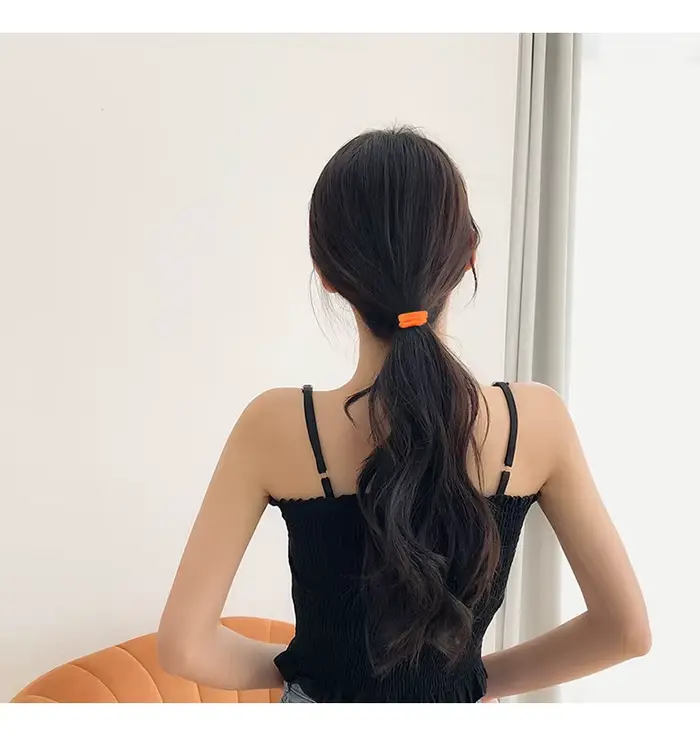 20/50/100 ks Štyri ročné obdobia Umelé Gumičky Do Vlasov Miska 4CM Cukríky Scrunchie