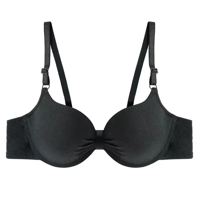 Soutien-gorge froncé en coton pour femmes, soutien-gorge à armatures en V profond, soutiens-gorge pu
