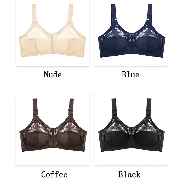 Ultra tenká nevystužená podprsenka pre ženy, veľký minimalizátor, veľká veľkosť, čipka, sexy, bez podšívky, plné pokrytie, bezdrôtové nastaviteľné popruhy, spodná bielizeň