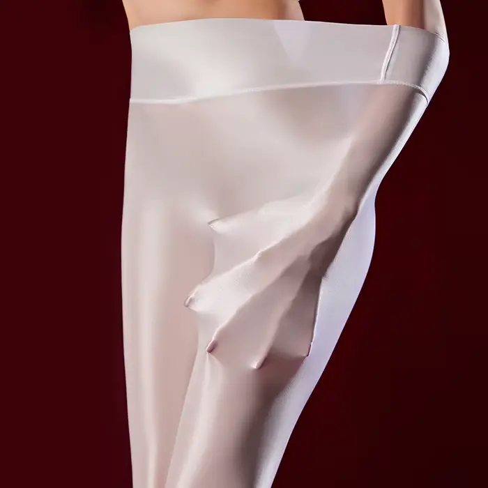 Sexy ženy otvorené rozkrok balenie hip ceruzka nohavice elastický olej lesk tenký Jóga tvarovanie oblečenie Sexy slúžka pančuchy Legíny