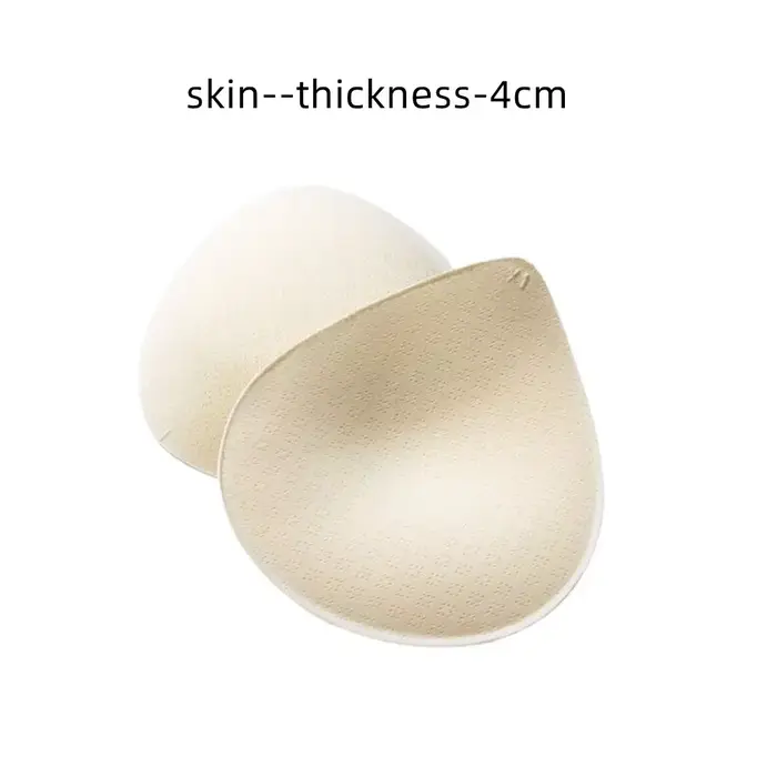 2 coussinets de soutien-gorge push-up épais en latex, inserts amovibles pour rehausser la poitrine, 