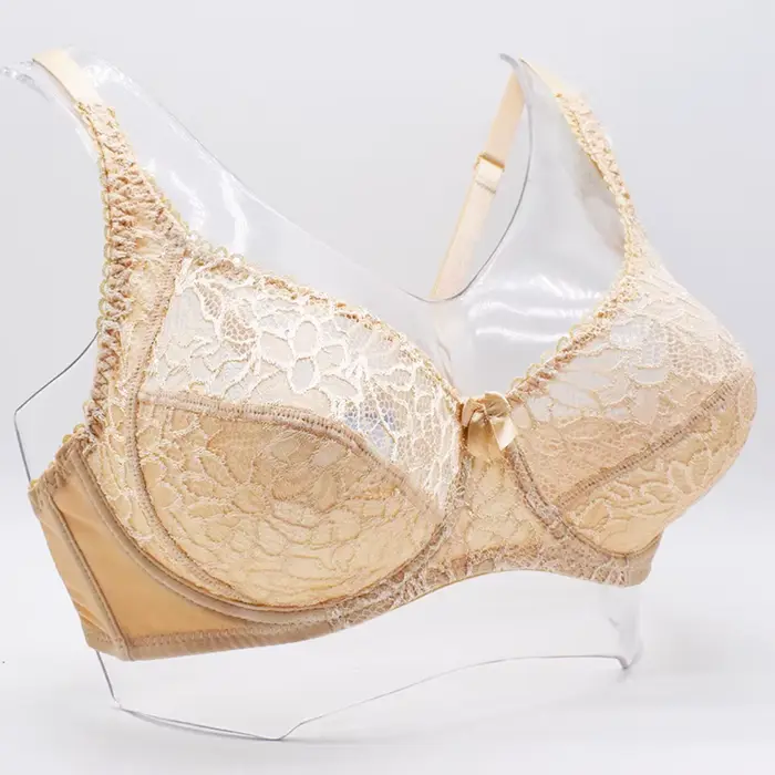 Soutien-gorge grande taille pour femmes, soutien-gorge en dentelle, Transparent, grand brassière, so