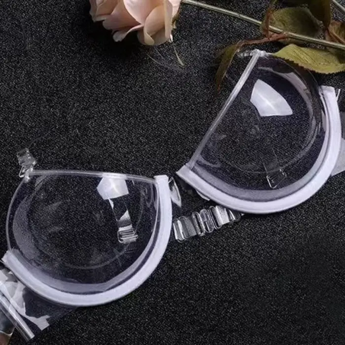 Ultra tenká TPU priehľadná podprsenka pre ženy push-up bez zadnej bralette sexy neviditeľné spodná bielizeň ženské špeciálne príležitosti libertarián