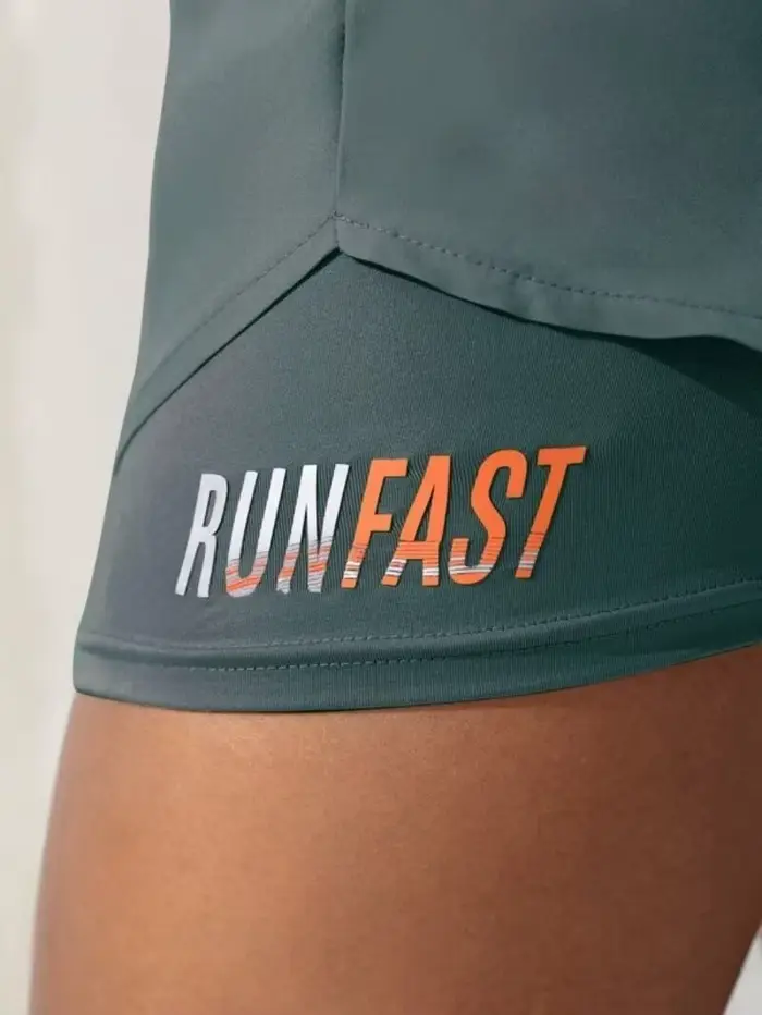 Dámske bežecké šortky s vysokým opasok a štvorcestný elastické tkaniny pre jogu a fitness špeciálne príležitosti