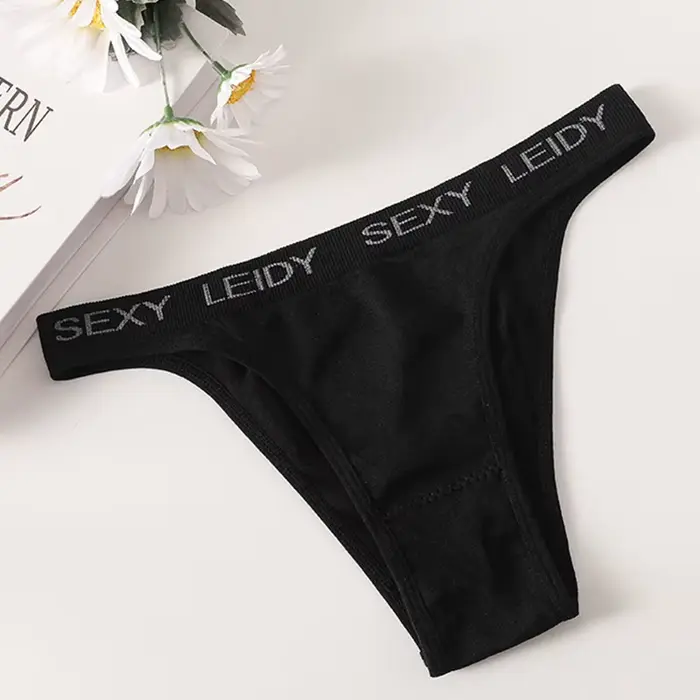 1Pc culotte brésilienne femmes sous-vêtements sans couture femme lettre impression caleçon taille ha
