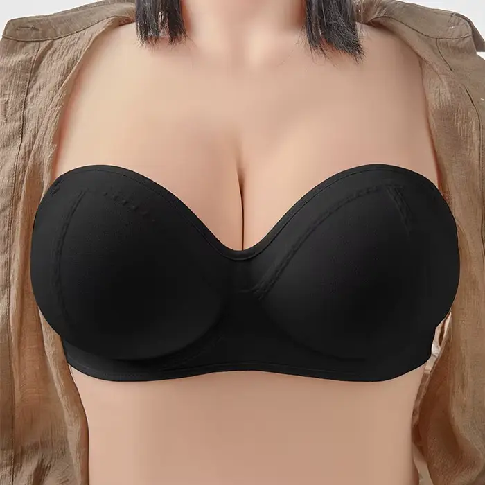 Soutien-gorge push-up sans bretelles KUCLUT, 10 cm, effet lift extrême pour petites poitrines, adhés