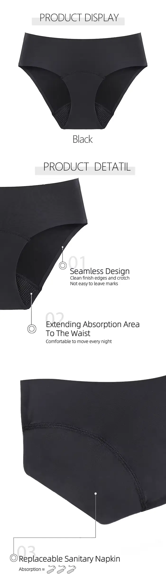 4-vrstvové absorpčné plavky proti úniku