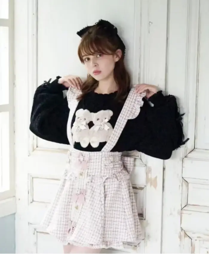 Pull à manches longues ours de dessin animé pour femmes, pull mignon, style japonais, collection aut
