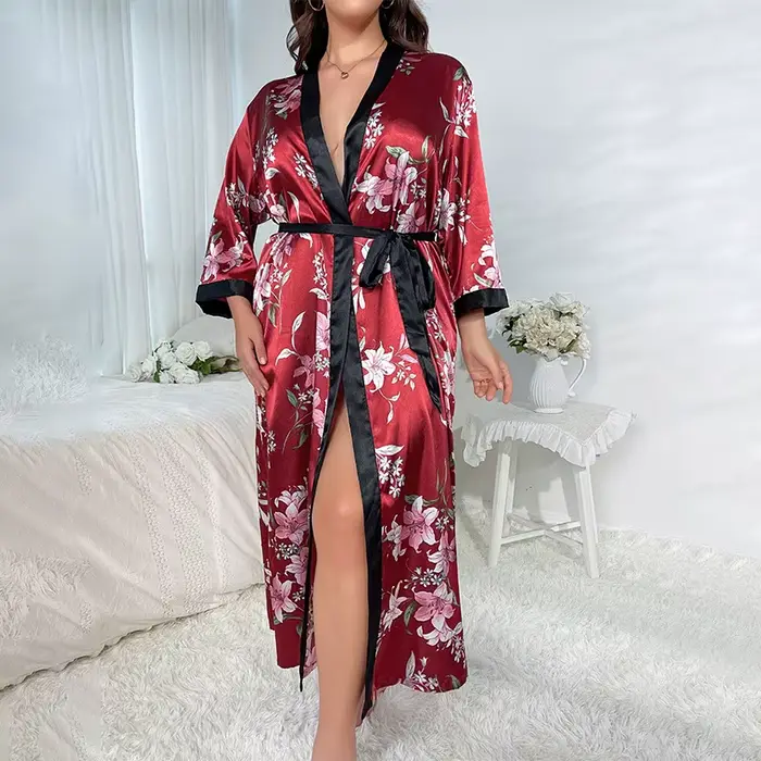 Pyjamas grande taille pour femmes, mode féminine, pyjamas décontractés, amples, imprimés, pyjamas lo