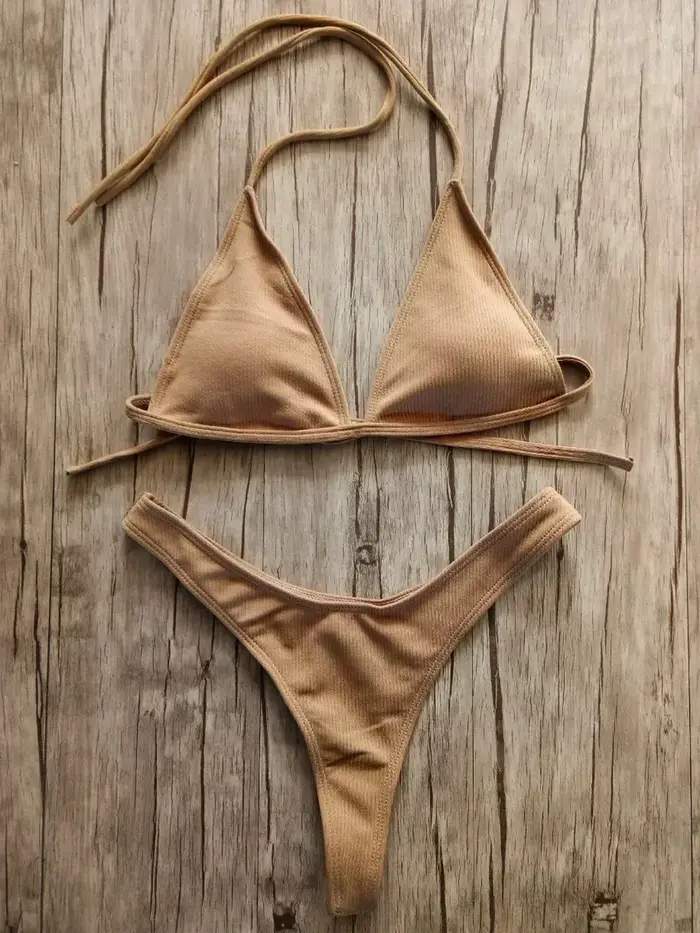 BanRibTanga-Brazílske bikiny pre ženy, sexy plavky, tanga nohavičky, zárezy, na plávanie, 2025