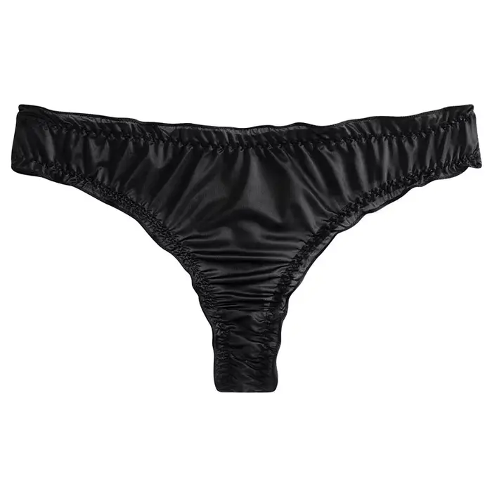 Culotte tanga sexy pour femmes, string séduisant, bord d'oreille en bois, tangas, string ultra fin, 