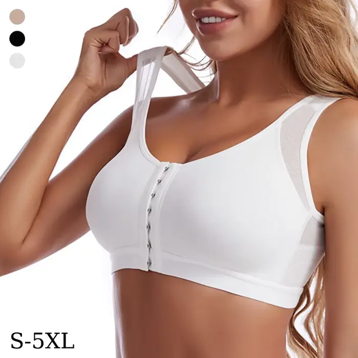 Plus veľkosť Sexy predné uzavretie Bezdrôtová podprsenka intímna podprsenka ženy push up Bralette spodná bielizeň žena podšívka podprsenky spodná bielizeň