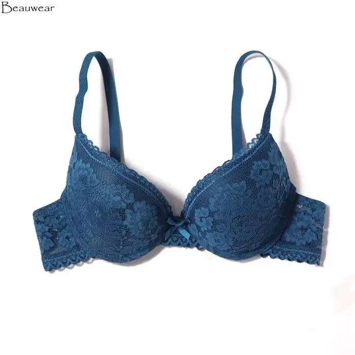 Beauwear – mäkká prelamovaná bavlnená podprsenka pre ženy, Sexy spodná bielizeň v čipka, malá veľkosť pŕs, Bh 34 36 38