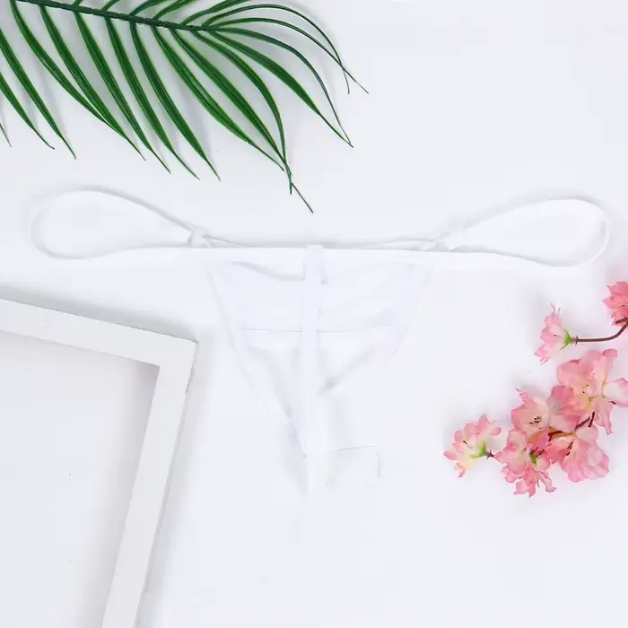 tangá priehľadná čipka pre ženy, sexy spodná bielizeň, otvorený rozkrok