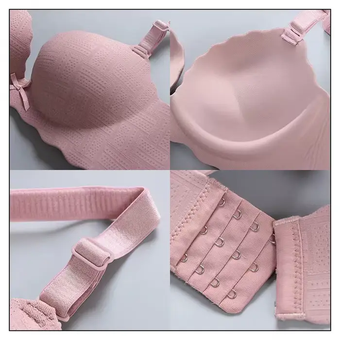Push-up zahustená podprsenka pre malé prsia nylon a elastan bezdrôtové podprsenky a nohavičky pre ženy špeciálne príležitosti