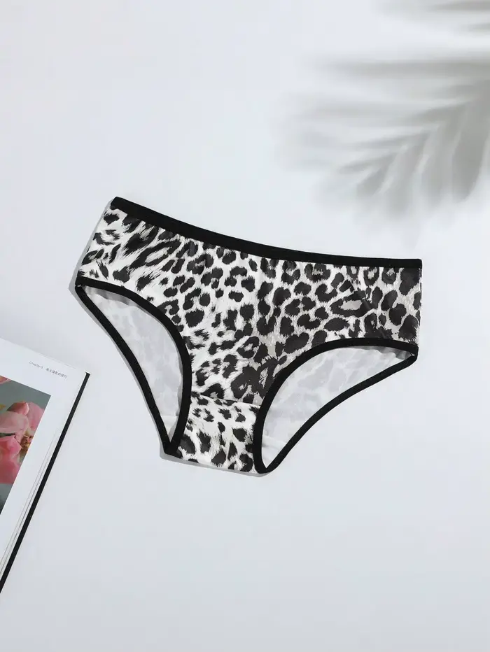 Culottes de bain imprimées en soie de lait pour femmes, bikini taille mi-basse, effet ventre plat, respirantes, double entrejambe, pour filles occasions estivales