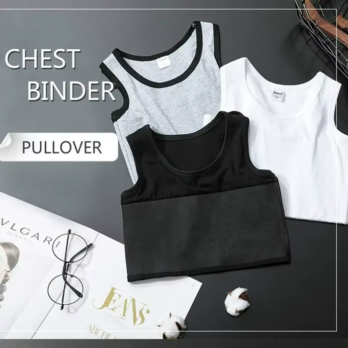 Bandage poitrine liant Tomboy gilet haut respirant élastique poitrine liant