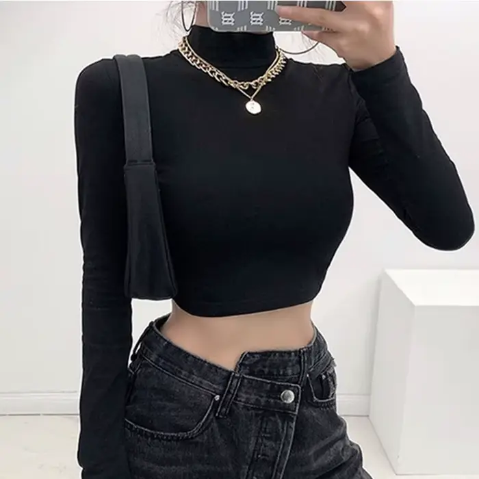 Dámske tričko Harajuku Polyester, Y2K Style, Slim Fit, Hollow Out Design, Špeciálne príležitosti, Leto, Streetwear