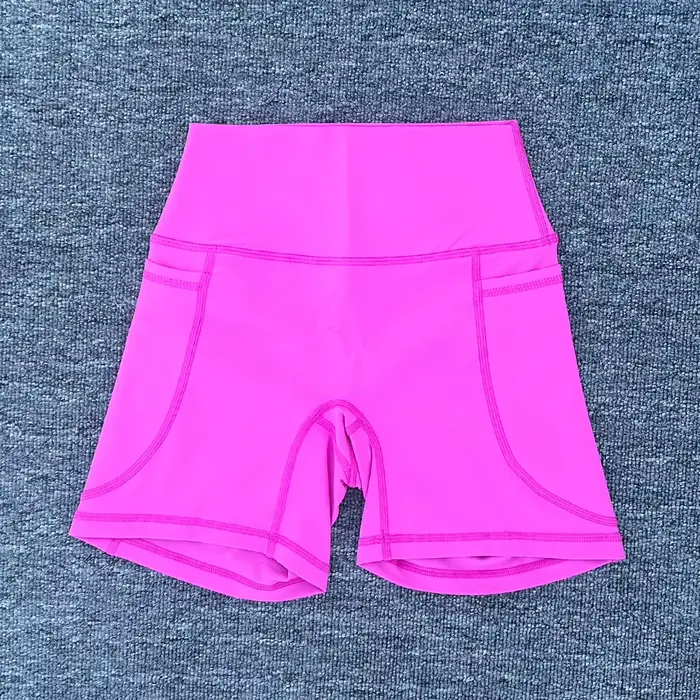 Short de sport à poches pour femmes, taille haute, short de levage des hanches, Yoga, court, entraîn