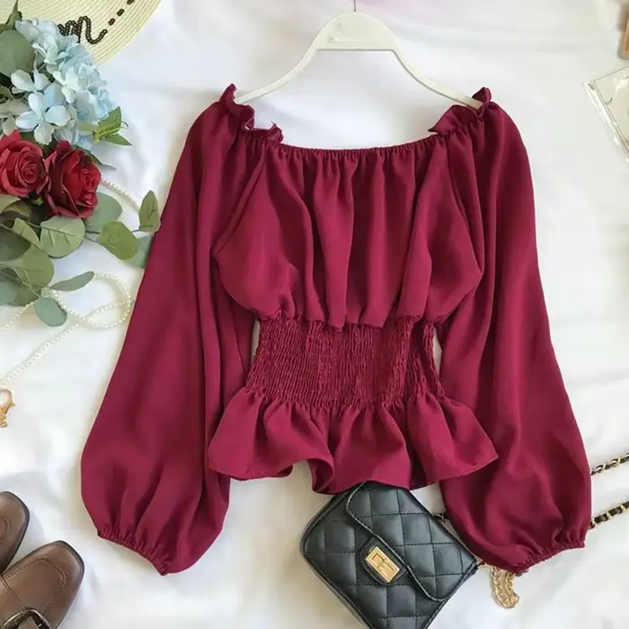 Elegantná hodvábna šifónová blúzka pre ženy