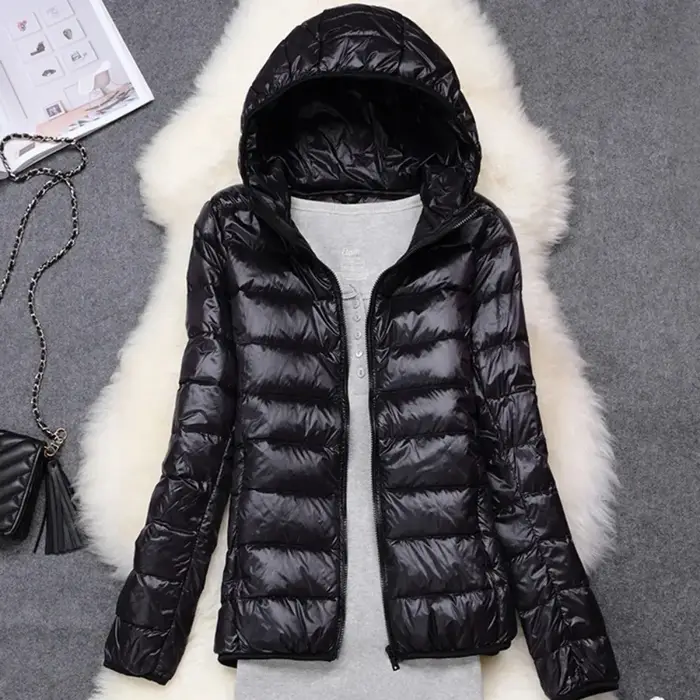 Doudoune Femme Ultra Légère, Capuche Pliable, Doudoune Femme, Manteau NikS6, Hiver, Nouveau, Printem