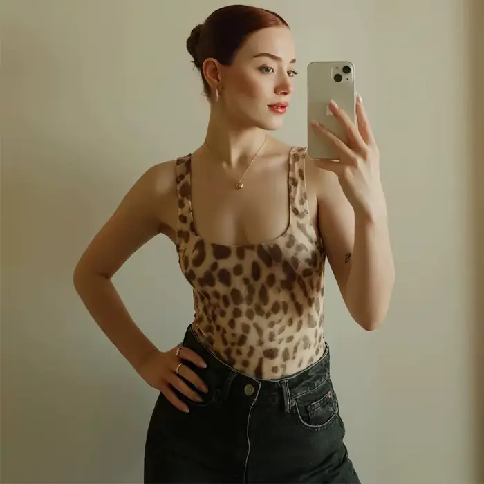 MUJER tlačený leopard body ženy topy bez rukávov body žena jeden kus oblečenie Sexy spodná bielizeň letné pletivo body