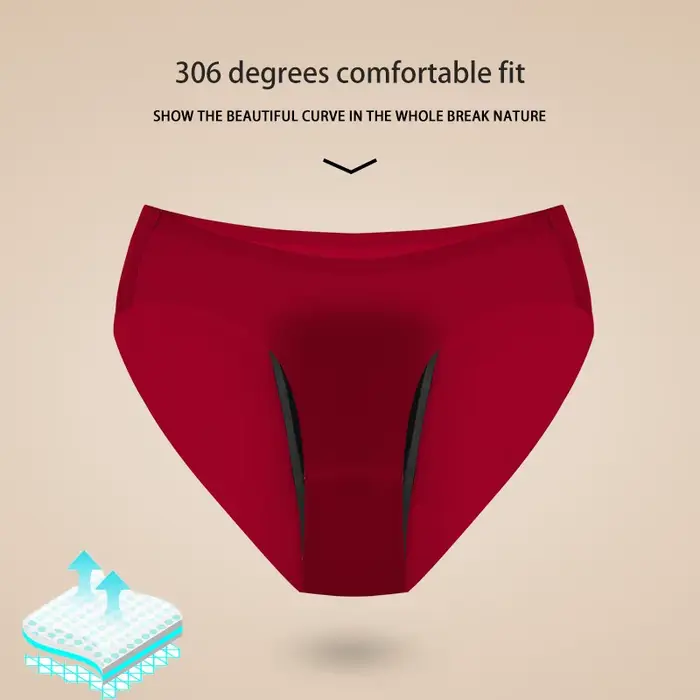 Bezšvíkové vysoké absorpcie elastan a Nylon menštruačné nohavičky pre voľné a pohodlné ženy každodenné a špeciálne príležitosti
