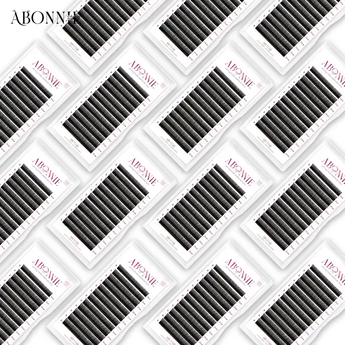 Abonnie Angel Lashes – Extensions de cils individuels pré-faits en forme de fleur 5D, cils effilés p