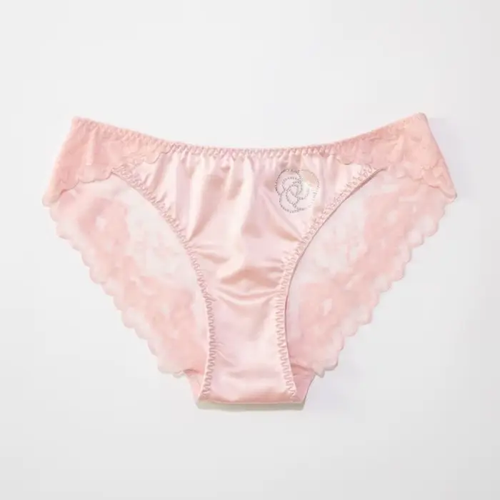 Culotte Sexy en Dentelle de Style Français pour Femme, en Satin, Confortable, Sans Couture, Décorati