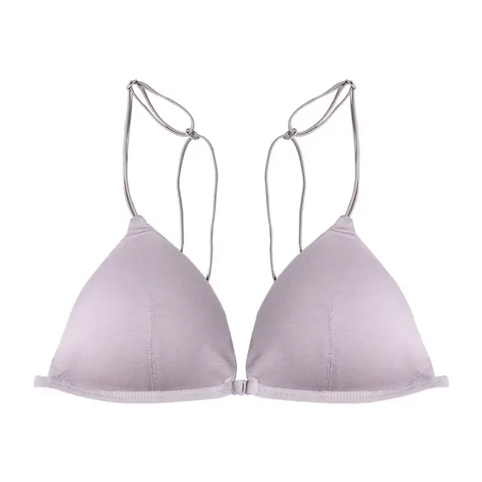 Soutiens-gorge triangulaires respirants pour femmes, soutien-gorge push-up à fines bretelles, style 