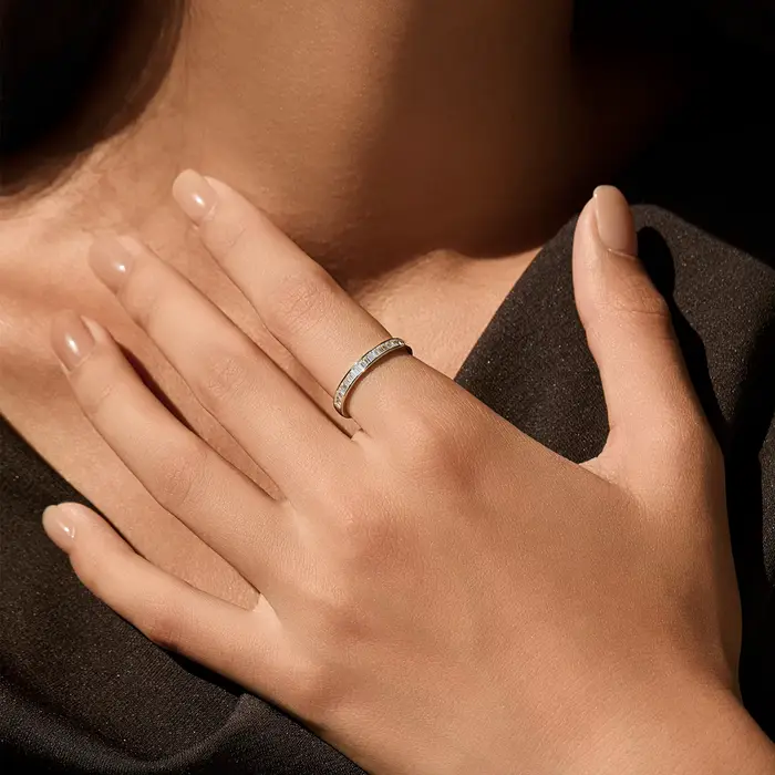 Bague en argent sterling 925 sertie de moissanite D, certifiée CMA, bagues de cocktail pour femmes, occasions spéciales et soirées élégantes