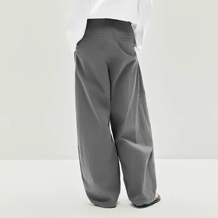 Semir femmes pantalon texturé ample incurvé Long décontracté mode vêtements pour femme texturé tissu