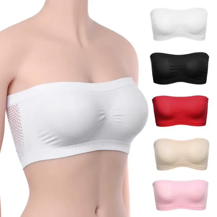 Neviditeľná push-up podprsenka bez ramienok z bavlny pre ženy pohodlné a elegantné sexy spodná bielizeň pre všetky príležitosti