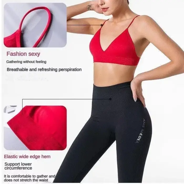 Bezšvová trojuholníková podprsenka 3/4 šálky krásy späť pre ženy fitness jóga elegantná bez nylonovej polyamidovej podšívky