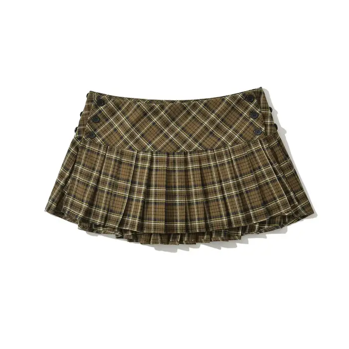 Mini jupes d'été pour femmes, vintage, mode coréenne, jupes à carreaux pour femmes y2k, jupes plissé