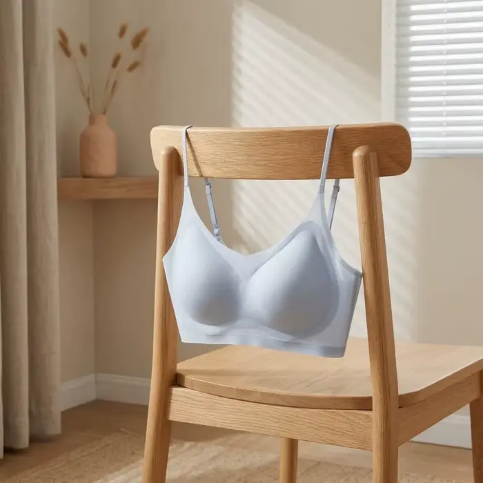 Soutien-gorge sans fil en soie glacée fine style coréen, anti-choc, sans traces, sans coutures, anti-affaissement, lingerie pour femme, yoga