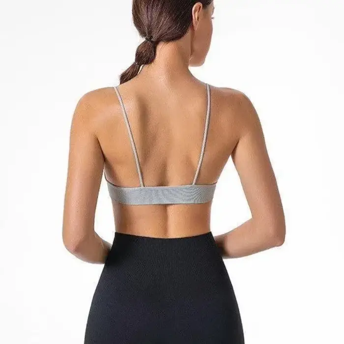 Bezšvová trojuholníková podprsenka 3/4 šálky krásy späť pre ženy fitness jóga elegantná bez nylonovej polyamidovej podšívky