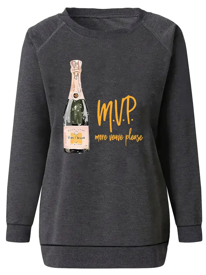 Chemises de Protection Imprimées Champagne, Sweats à Capuche Décontractés pour Femme, Collection Hiv