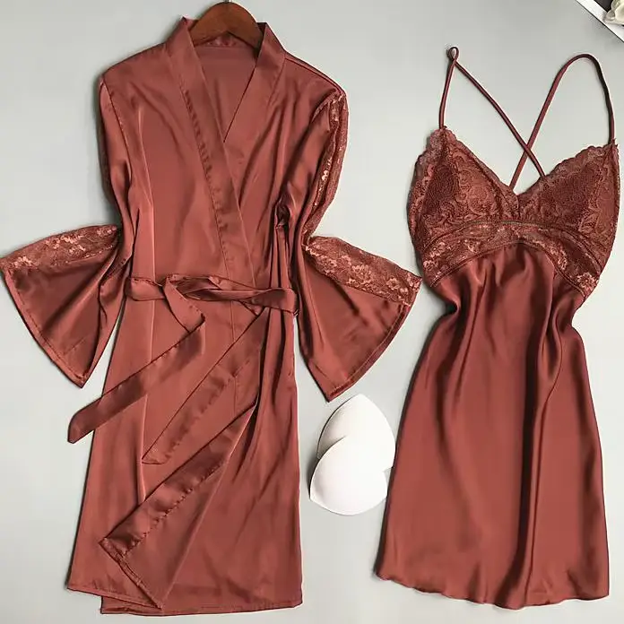 Elegantné saténové nočné košele pre ženy, ležérne a sexy, ideálne pre domáce oblečenie, svadby a špeciálne príležitosti