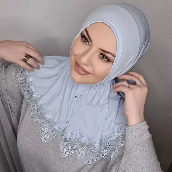 Instantánny turban z čipky Modal Hidžáb Abája Hidžáby pre ženy