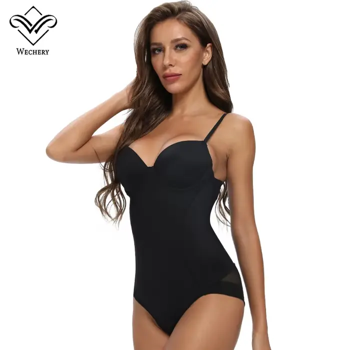 Shapewear Body Underwear Chudnutie Bodysuit ženy Sexy telo Shaper spodná bielizeň čierna kosačka modelovanie popruh