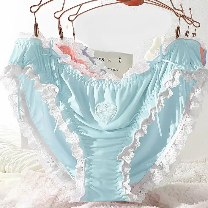 Spodná bielizeň Sexy ropa interiér mujer Lolita roztomilá súkromná slúžka bragas de mujer veľká veľkosť spodná bielizeň ženy mäkké čipky nohavičky lenceria