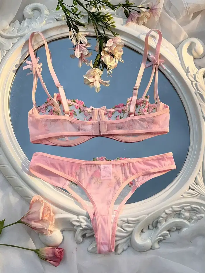 Sexy čipkovaná priesvitná dámska bielizeň
